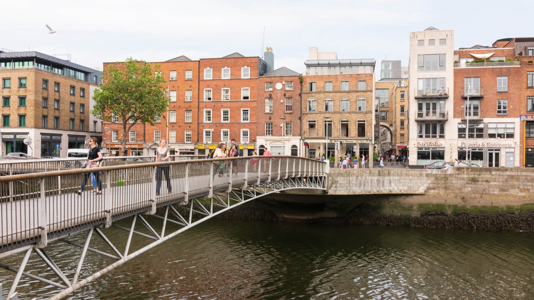 A Bridge across the River Liffey, Dublin.