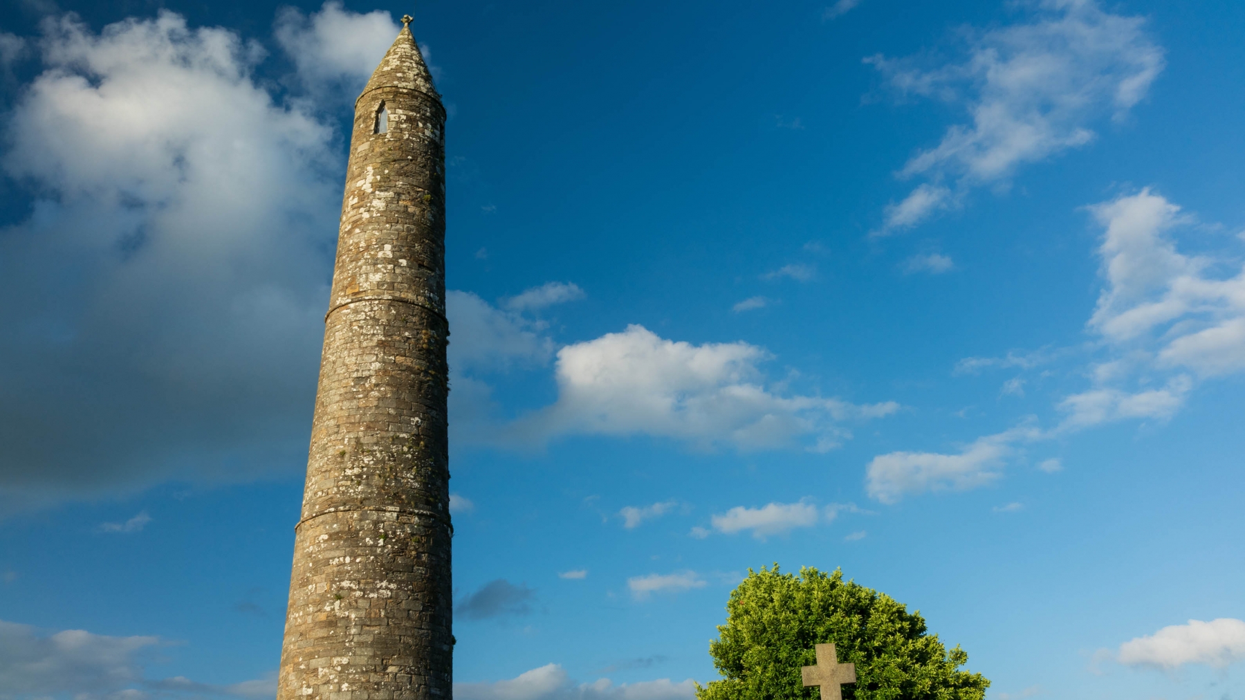 Thought to be built around the 12th Century the round tower of Ardmore is around 30m tall (98ft).