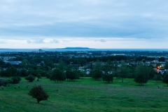You can see Dalkey Island in the background. Took this snap from a Suburb of Dublin, about 25 mins S. Full of winding narrow roads it was dotted with some rather impressive mansions.